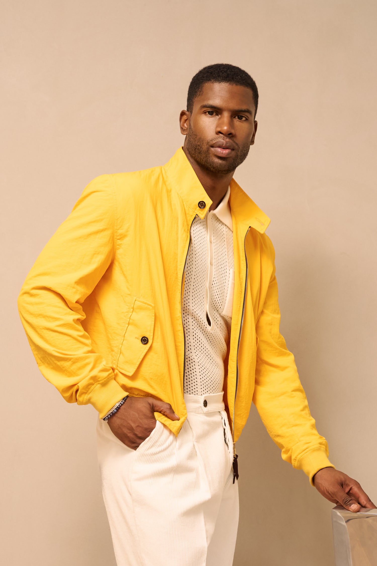 Nylon Harrington Jacket