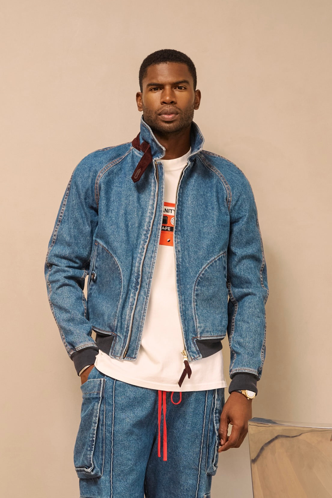 Denim Flight Blouson