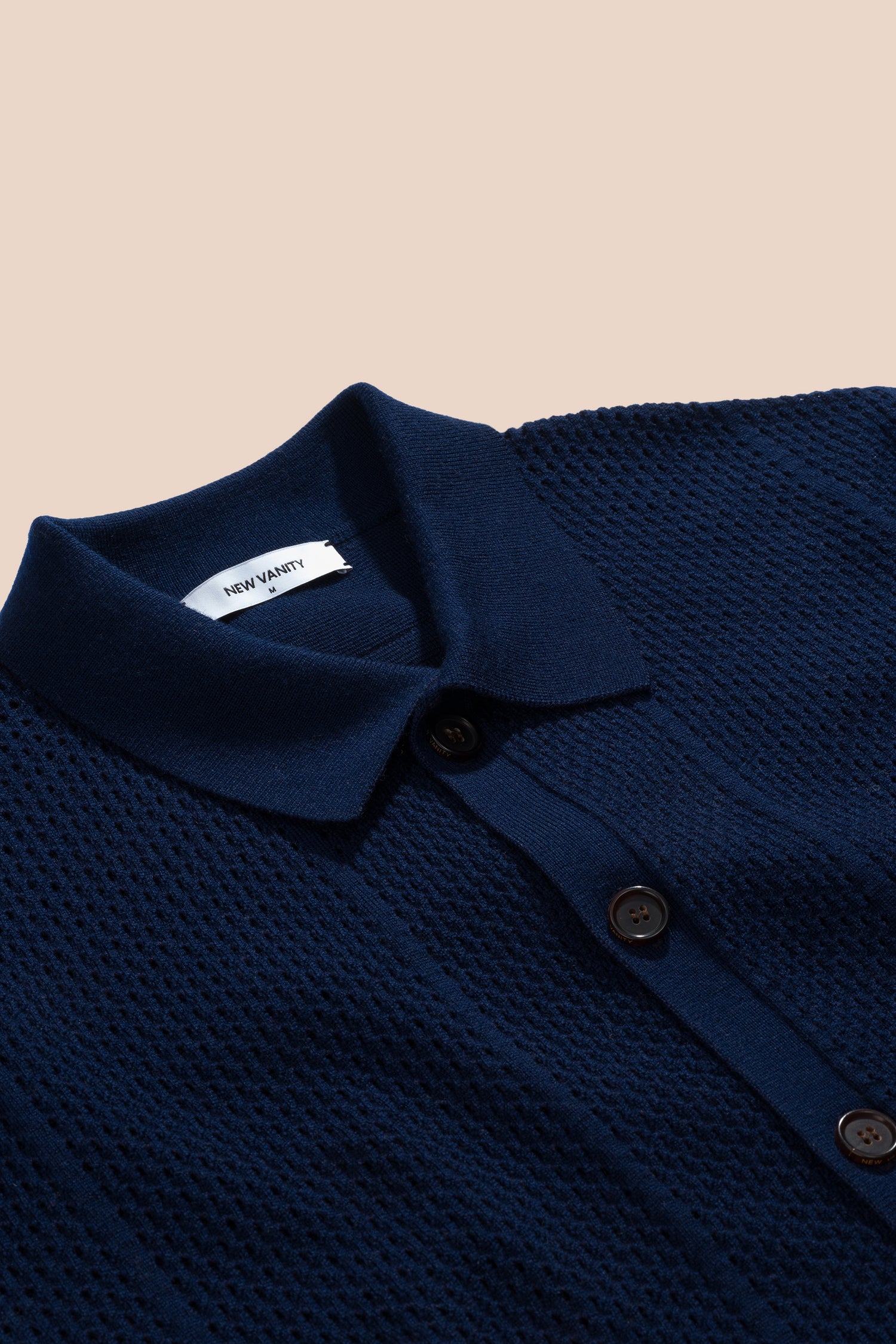 Montecito Crochet Polo - Long Sleeve