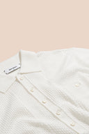 Montecito Crochet Knit Polo Shirt