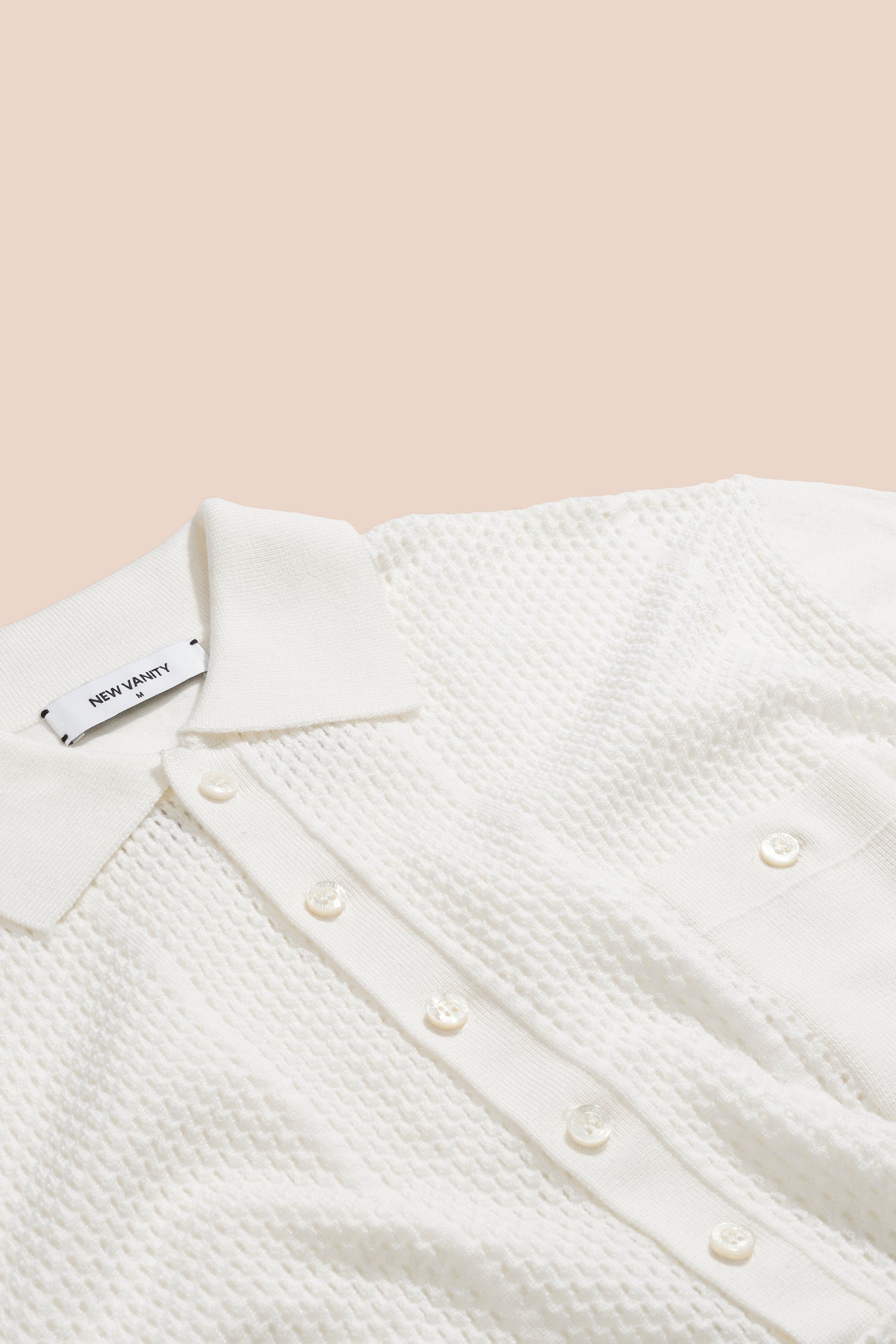 Montecito Crochet Polo - Short Sleeve