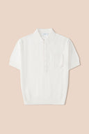 Montecito Crochet Knit Polo Shirt