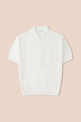 Montecito Crochet Polo - Short Sleeve