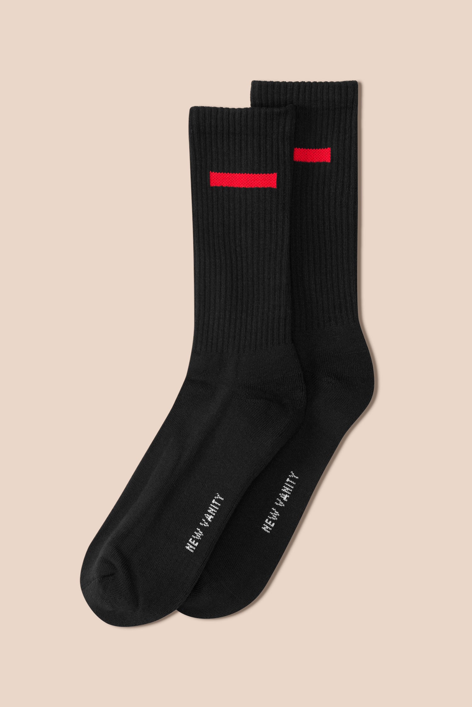New Vanity Red Patch Logo Socks