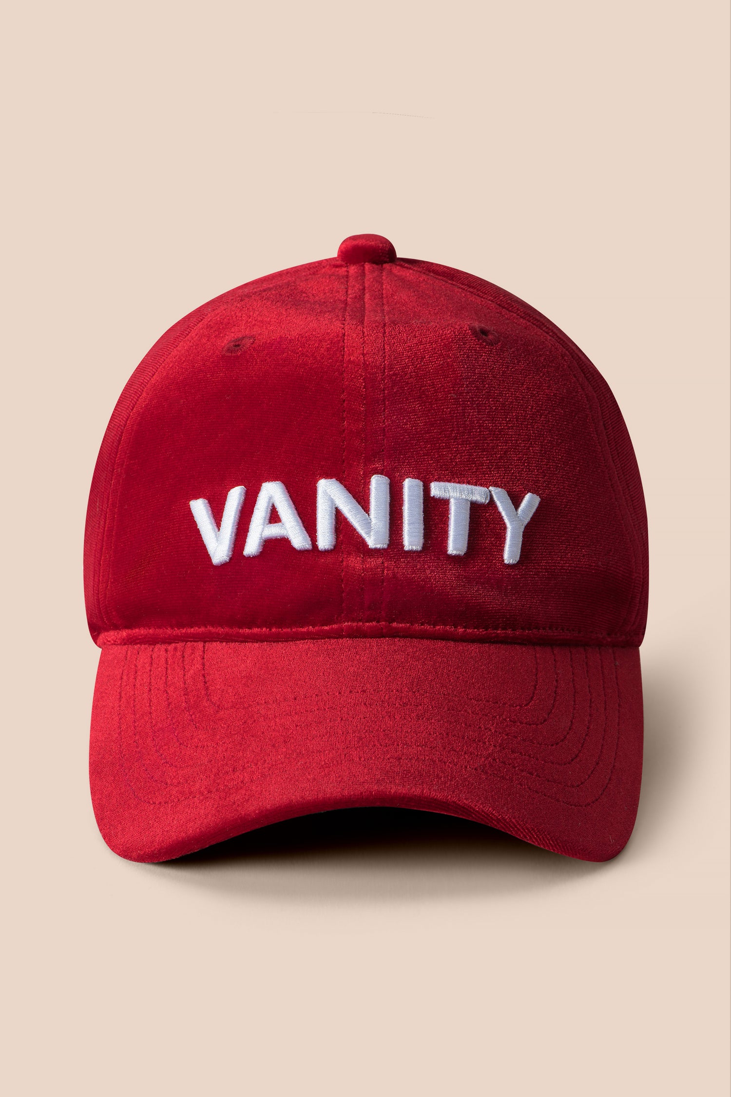Red Velvet Vanity Hat