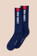 New Vanity Stratos Vertical Logo Socks