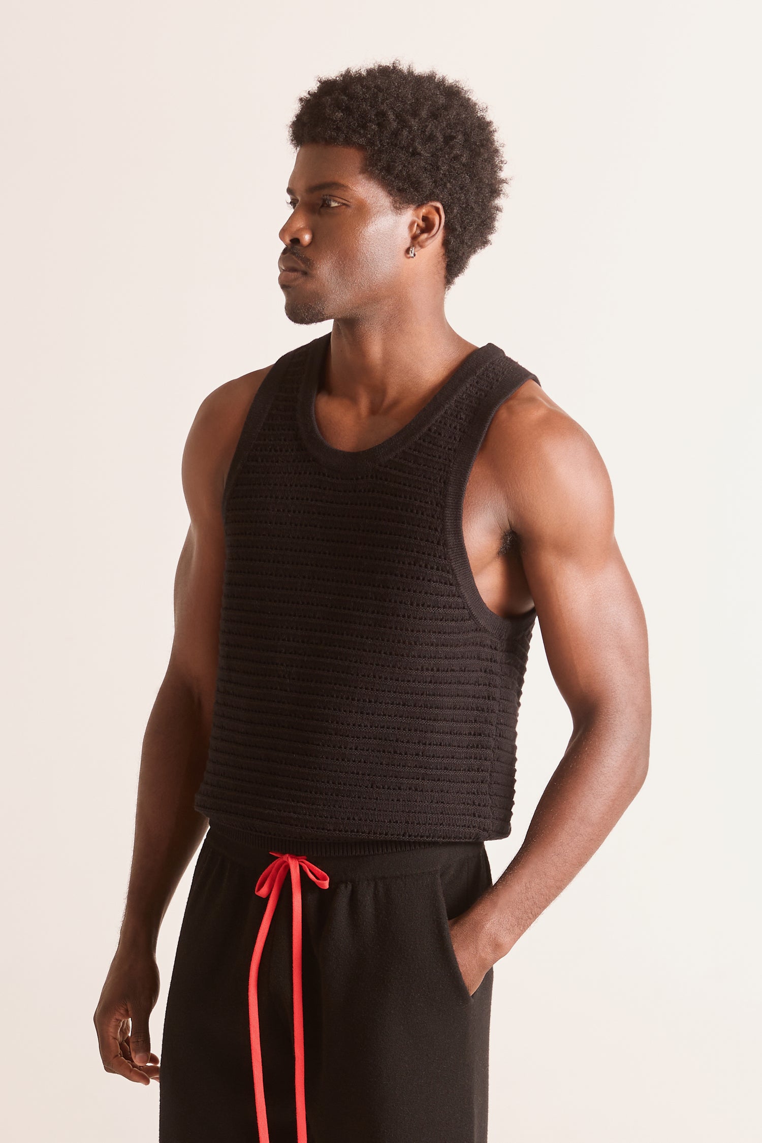 Malibu Cotton & Cashmere Crochet Tank