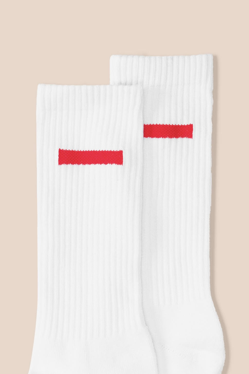 New Vanity Red Patch Logo Socks
